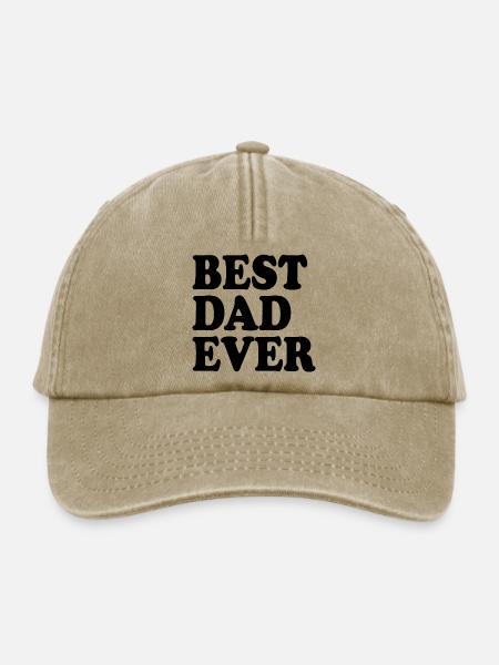 Best dad ever - Relaxed Vintage Cap - Vintage Beige