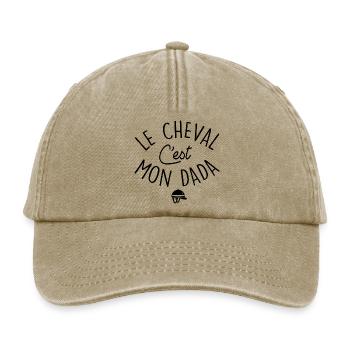 Reiten Reitsport Phrase Humor - Relaxed Vintage Cap - Vintage Beige - Vorne