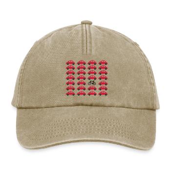 Bicycle instead of car - Relaxed Vintage Cap - vintage beige - Front