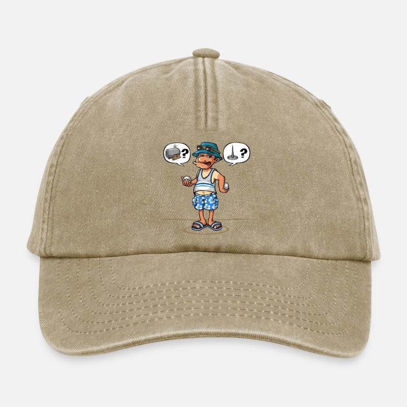 petanque player - Relaxed Vintage Cap - vintage beige