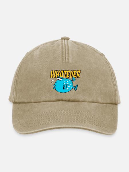 Whatever Fishi - Relaxed Vintage Cap - Vintage Beige