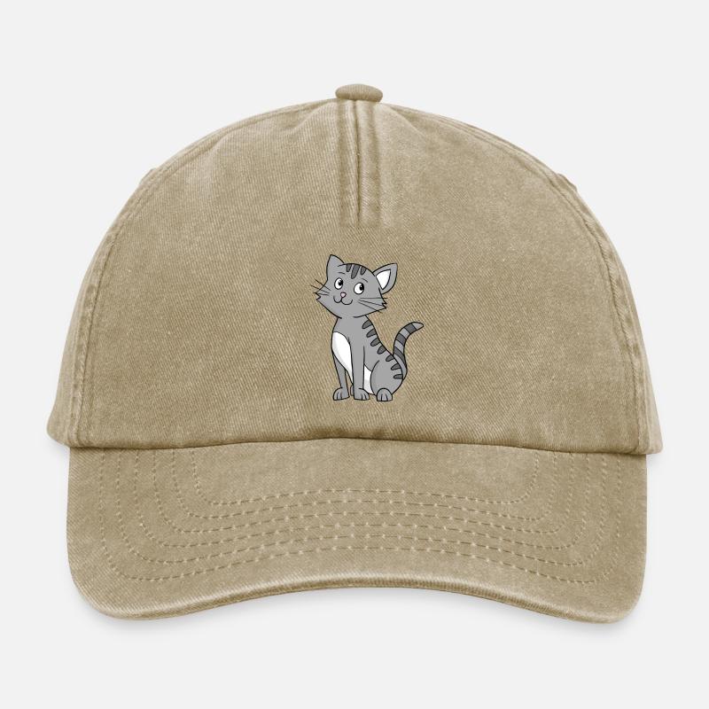 Grey Cat - Relaxed Vintage Cap - vintage beige