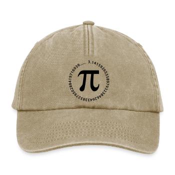 pi_rond - Casquette vintage décontractée - beige vintage - Devant