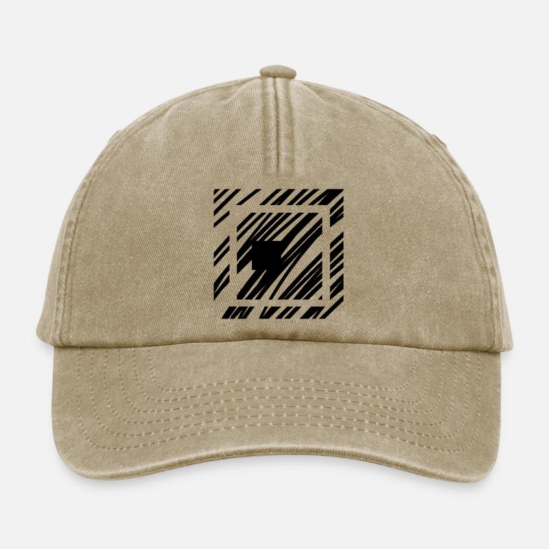 AbstrakterWürfel - Relaxed Vintage Cap - Vintage Beige
