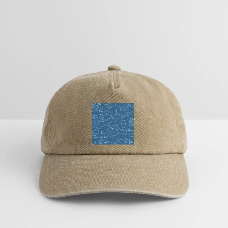 Math Equation Pattern, Quadratic Formula Math Gift Relaxed Vintage Cap