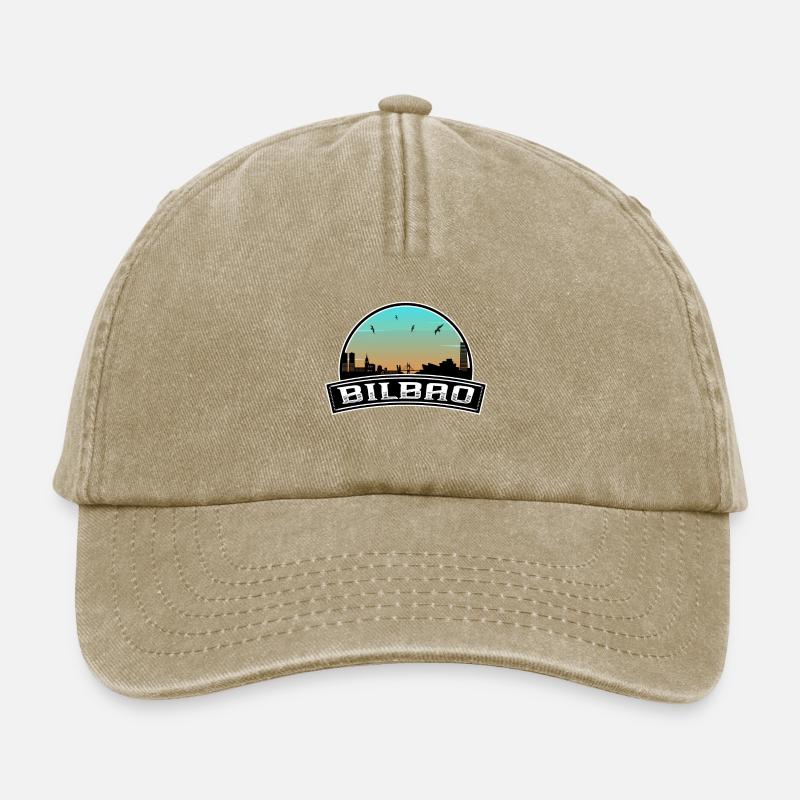 Bilbao Spanien Skyline Spanisches Souvenir - Relaxed Vintage Cap - Vintage Beige