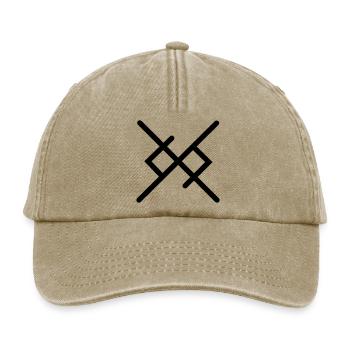 L’amour éternel dans les runes vikings - Casquette vintage décontractée - beige vintage - Devant