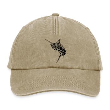 Élégant espadon prédateur de poisson osseux - Casquette vintage décontractée - beige vintage - Devant