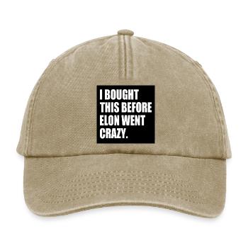 i bought this before elon went crazy - Relaxed Vintage Cap - Vintage Beige - Vorne