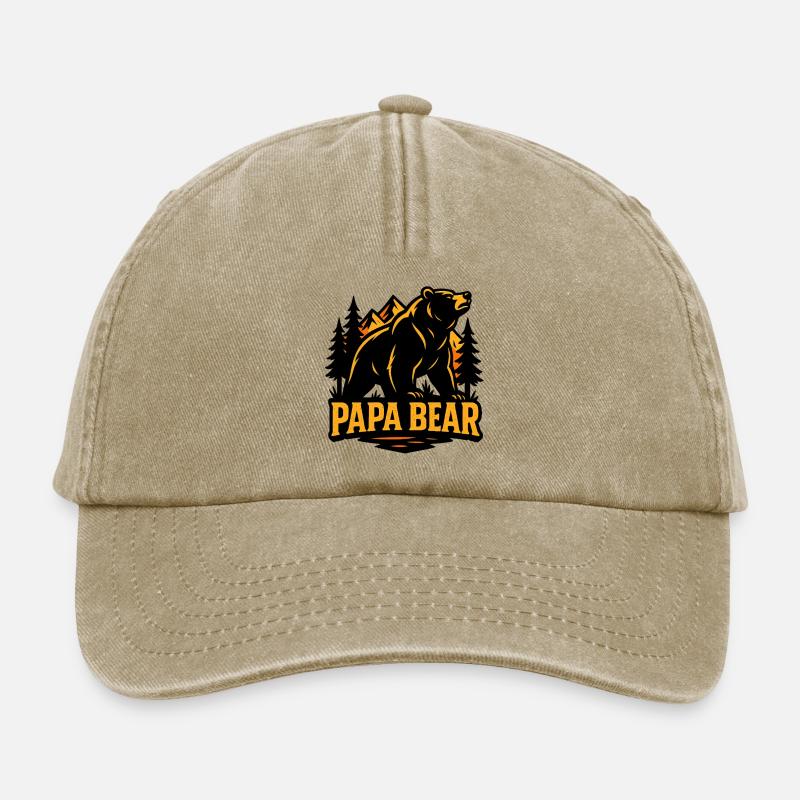 Mächtiger Waldbär - Relaxed Vintage Cap - Vintage Beige