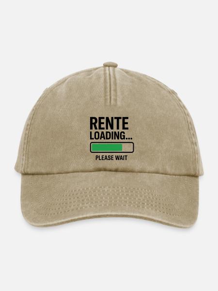 Rente Loading please wait - Relaxed Vintage Cap - Vintage Beige