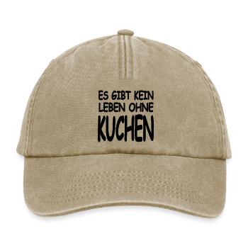 Kuchen - Relaxed Vintage Cap - Vintage Beige - Vorne
