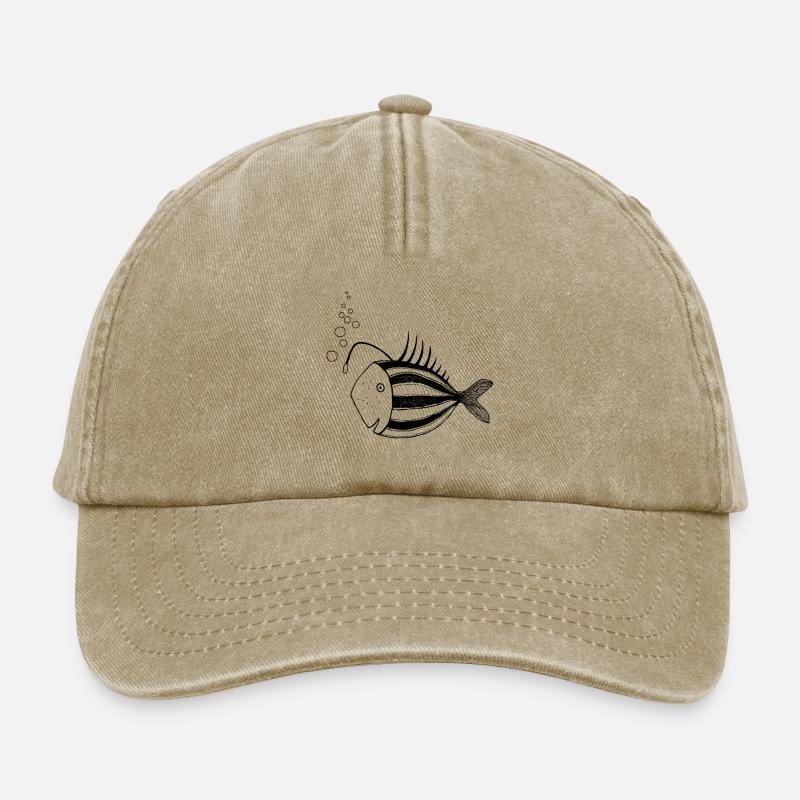 Fisch Lampe - Relaxed Vintage Cap - Vintage Beige