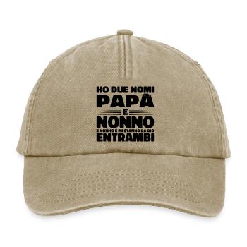 Papa und Opa - Relaxed Vintage Cap - Vintage Beige - Vorne