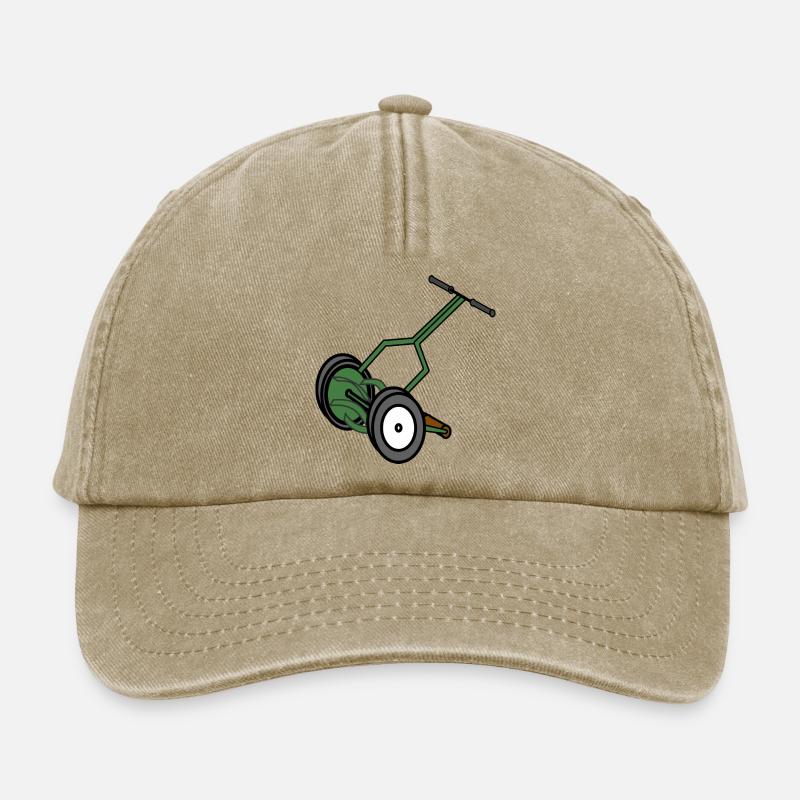 rasenmaeher lawn mower mowing machine4 - Casquette vintage décontractée - beige vintage