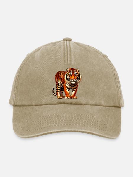 Tiger - Relaxed Vintage Cap - Vintage Beige