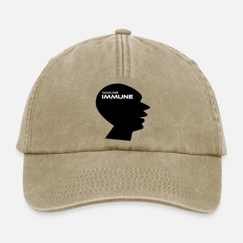 IMMUNE IMMUN Système Succès Échange d’argent Amour - Casquette vintage décontractée - beige vintage