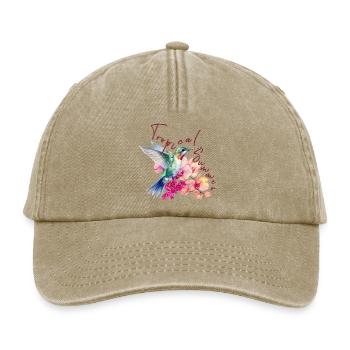 Tropical Summer - Relaxed Vintage Cap - Vintage Beige - Vorne
