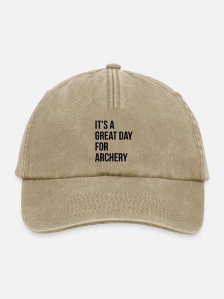 Bogenschießen Bogenschießen Bogenschießen - Relaxed Vintage Cap - Vintage Beige
