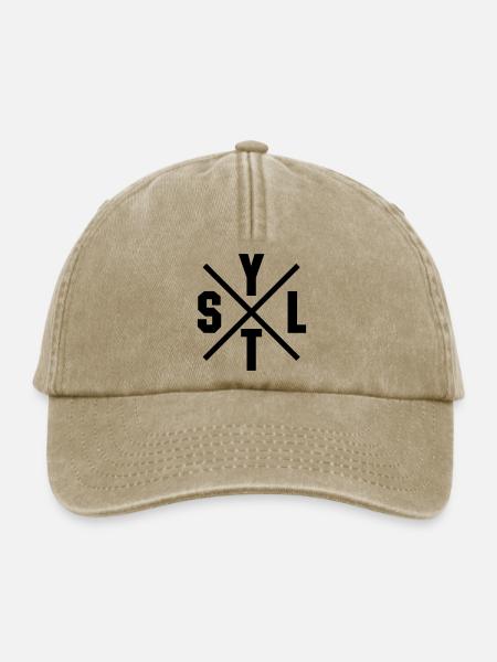 Sylt Kreuz - Relaxed Vintage Cap - Vintage Beige
