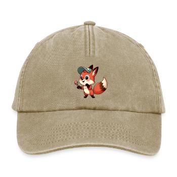fox 4 - Casquette vintage décontractée - beige vintage - Devant