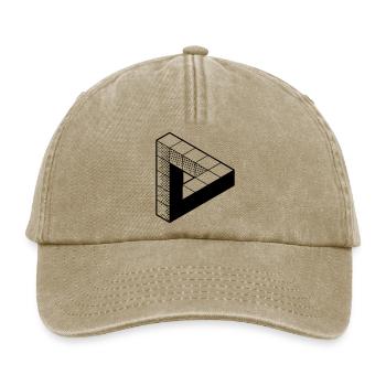 Unmögliches Dreieck - Tribar - Penrose Triangel - Relaxed Vintage Cap - Vintage Beige - Vorne