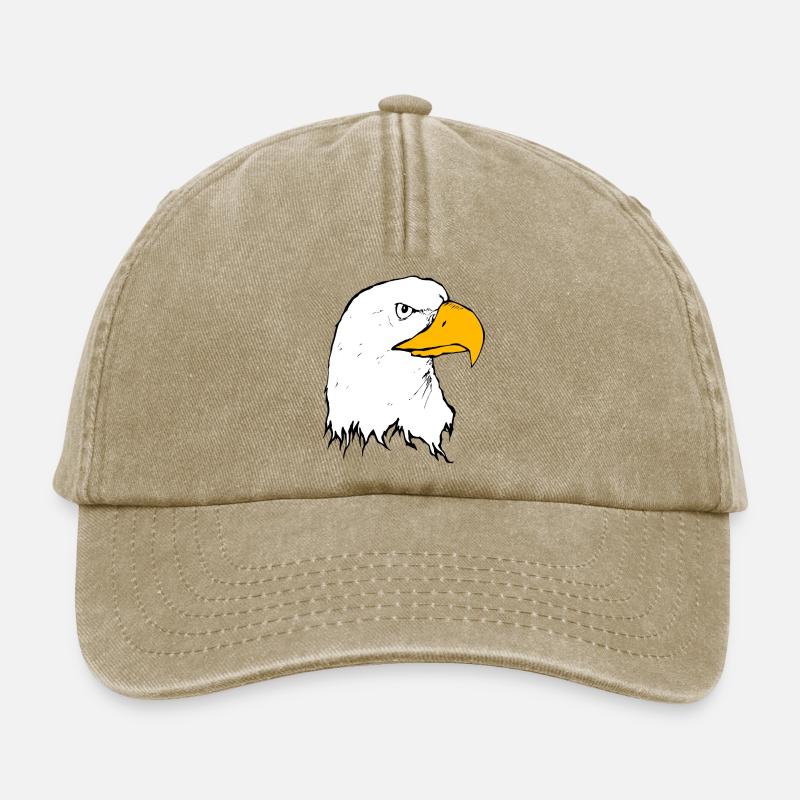 eagle eagle buzzard falcon habicht hawk falcon17 - Relaxed Vintage Cap - vintage beige