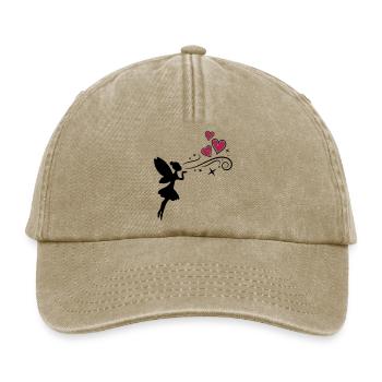 fairy fee hearts - Relaxed Vintage Cap - Vintage Beige - Vorne