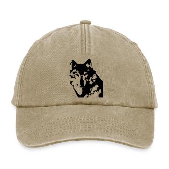 wolf - Relaxed Vintage Cap - Vintage Beige - Vorne
