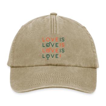 Gay Pride - Casquette vintage décontractée - beige vintage - Devant