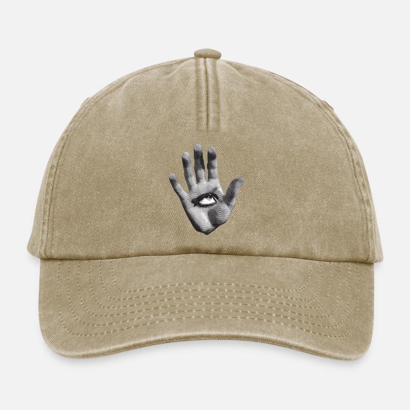 Aquarel Mystical - Relaxed Vintage Cap - vintage beige