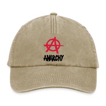 Anarchy__V002 - Casquette vintage décontractée - beige vintage - Devant