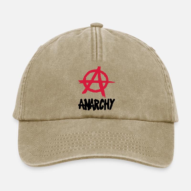 Anarchy__V002 - Casquette vintage décontractée - beige vintage