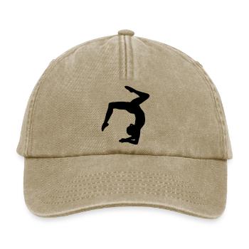 Turnerin Bodenturnen Kunstturnen - Relaxed Vintage Cap - Vintage Beige - Vorne