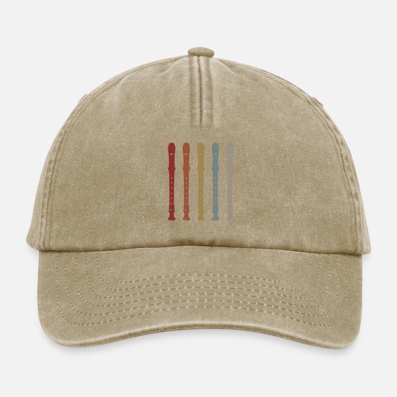 Blockflöte Flöte - Relaxed Vintage Cap - Vintage Beige