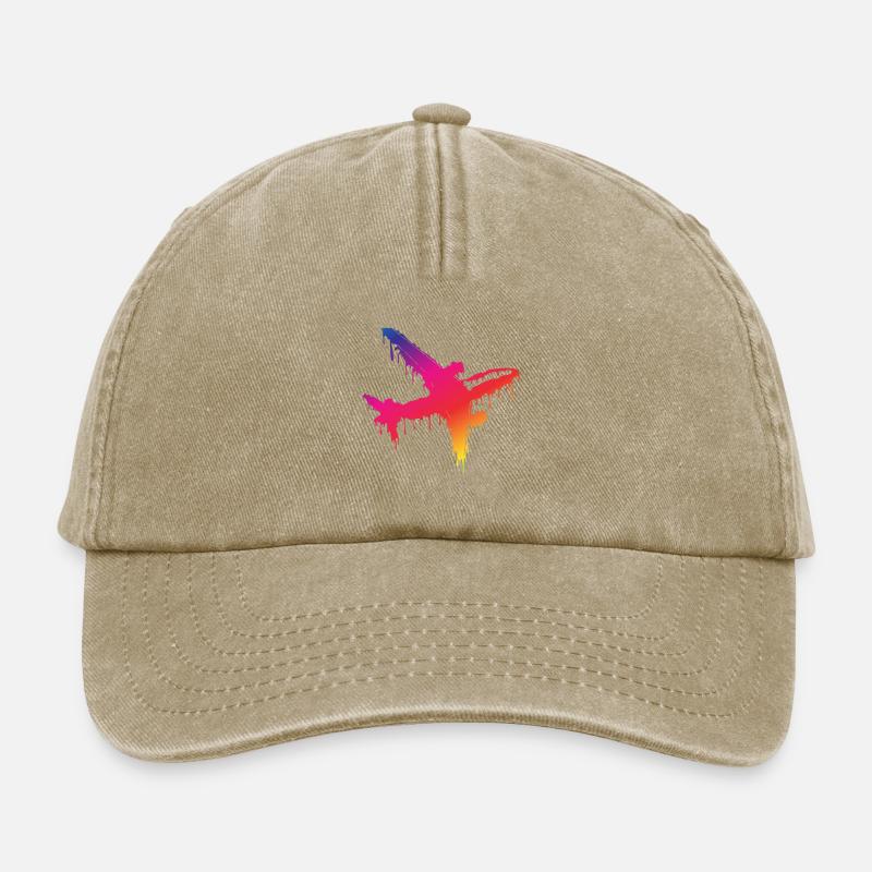 Flugzeug - Relaxed Vintage Cap - Vintage Beige