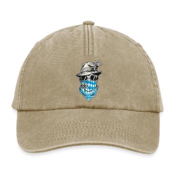 Bayrischer Lausbua Bayern Bua Trachten Shirt Cool - Relaxed Vintage Cap - Vintage Beige - Vorne