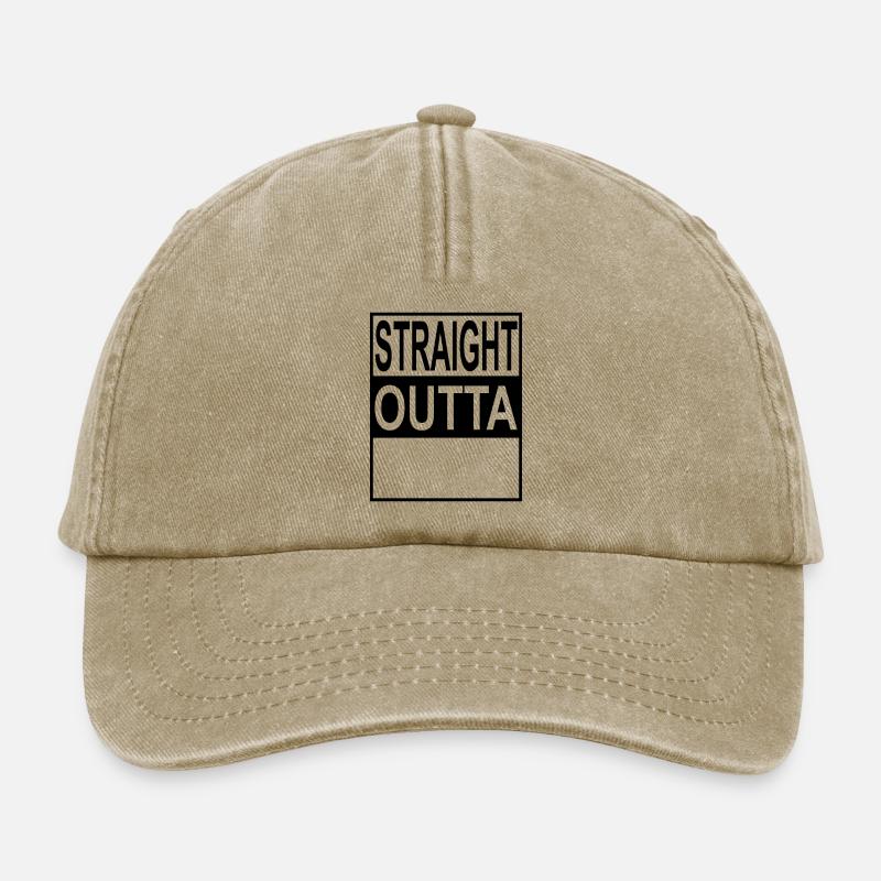 Straight outta Template - Relaxed Vintage Cap - Vintage Beige
