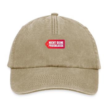 Nicht Deine Preisklasse Liga Sexy Preis Topmodel - Relaxed Vintage Cap - Vintage Beige - Vorne