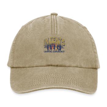 In tents camping experience! - Relaxed Vintage Cap - Vintage Beige - Vorne