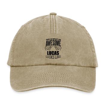 Lucas - Casquette vintage décontractée - beige vintage - Devant