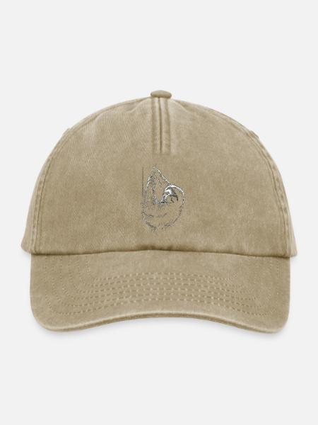 Lustiges Faultier Kunst Tier Sloth Wildtier Tiere - Relaxed Vintage Cap - Vintage Beige