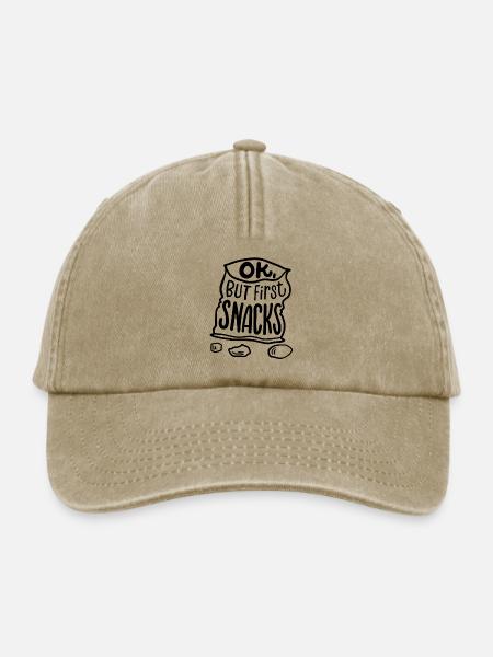 Snack Feinschmecker Essensliebhaber - Relaxed Vintage Cap - Vintage Beige