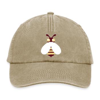 Abeille - Casquette vintage décontractée - beige vintage - Devant