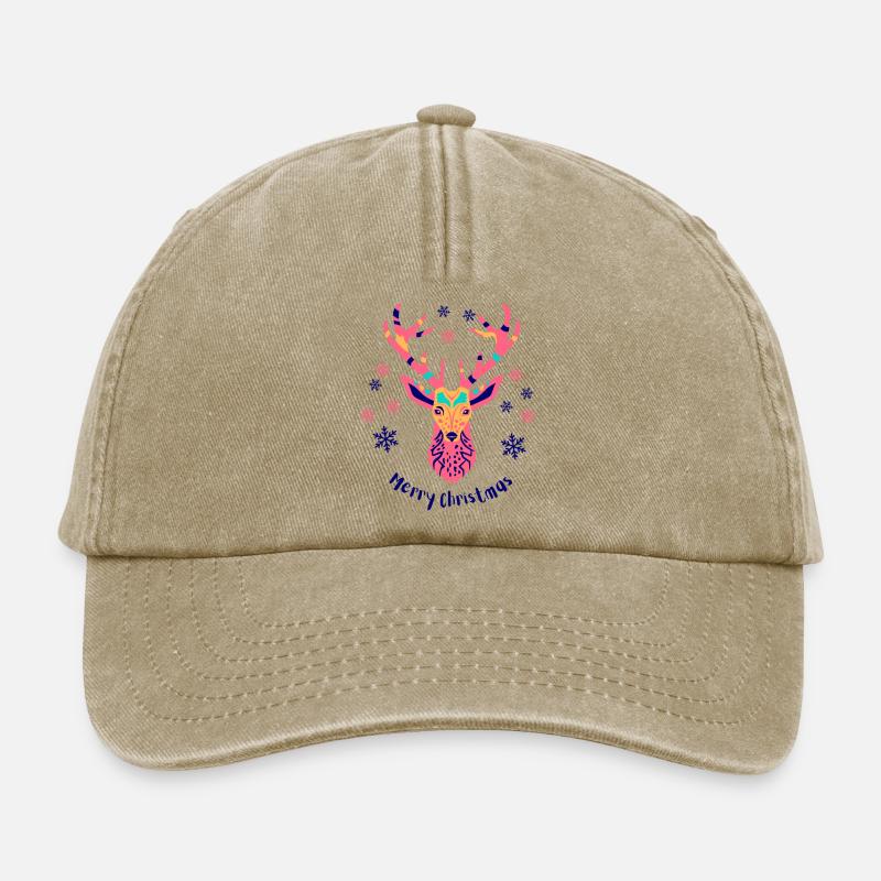 Buntes Geweih - Relaxed Vintage Cap - Vintage Beige
