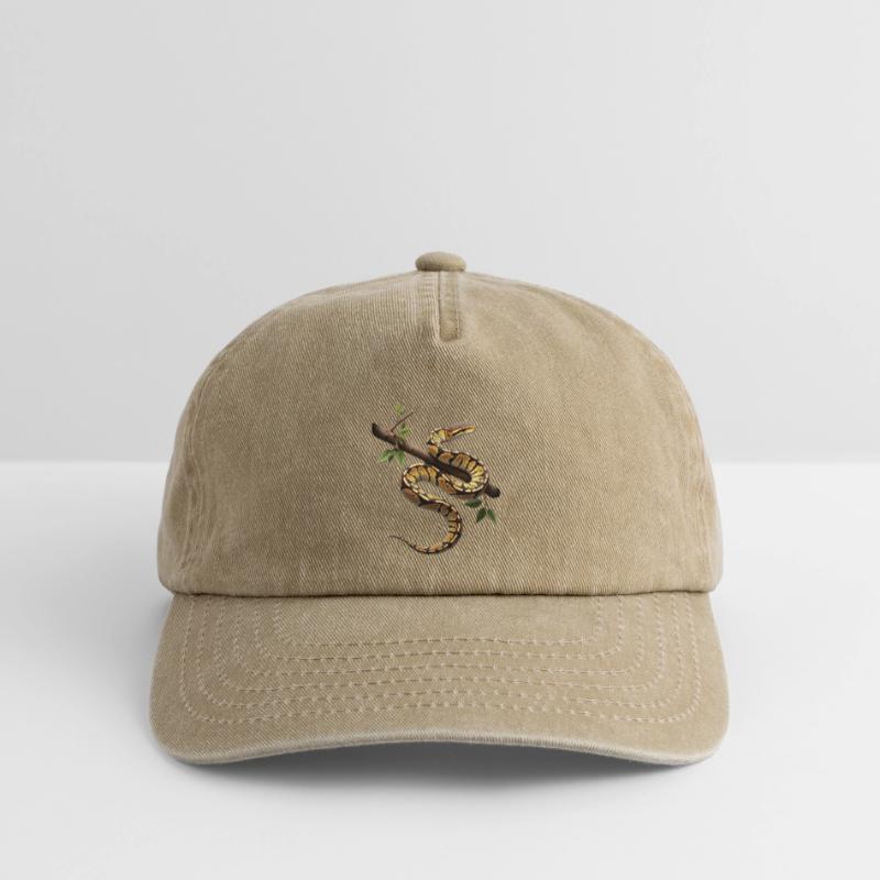 Roi Python Serpents Amoureux Terrarium Python Casquette vintage décontractée