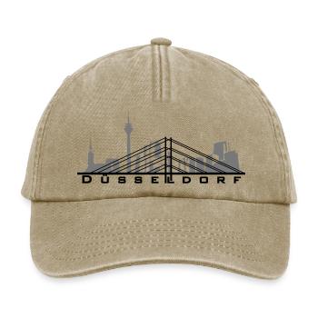 Düsseldorf - Relaxed Vintage Cap - Vintage Beige - Vorne