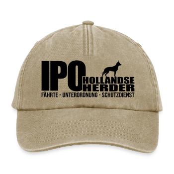 IPO HOLLANDSE HERDER - Relaxed Vintage Cap - Vintage Beige - Vorne