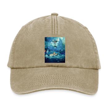 Océan magique - Casquette vintage décontractée - beige vintage - Devant