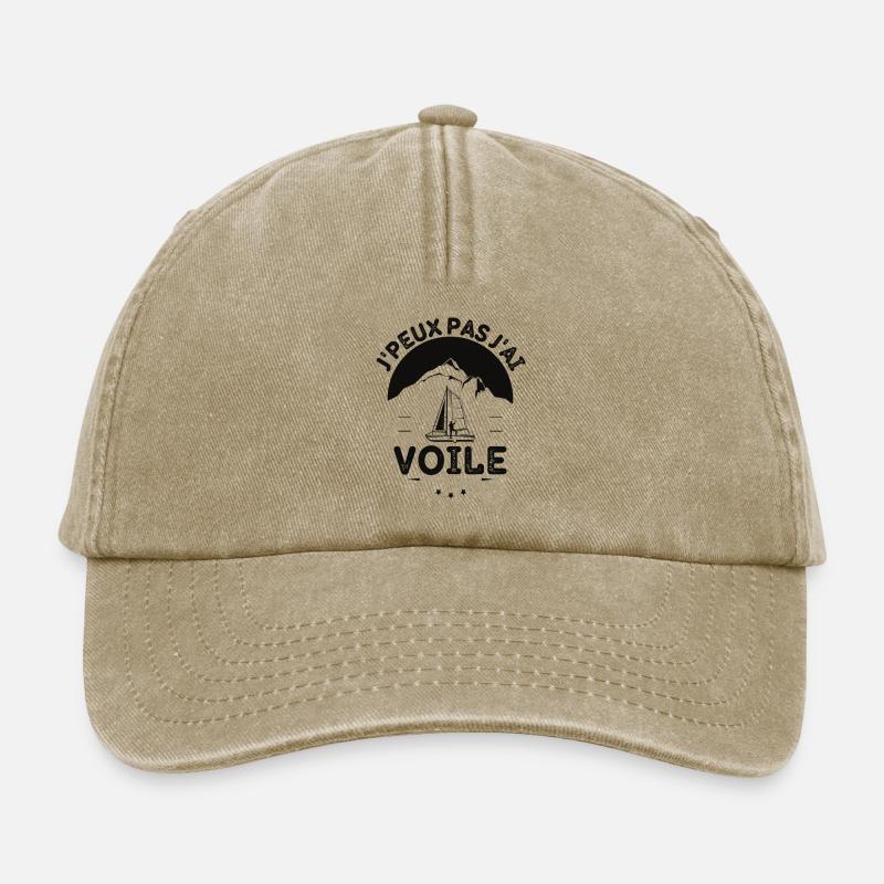 Bateau à voile - Casquette vintage décontractée - beige vintage